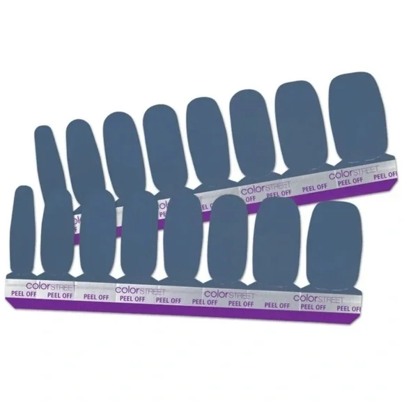 Color Street: Slate of Mind | Blue Gray Fall Winter Solid Crème Cool Muted - Picture 13 of 13